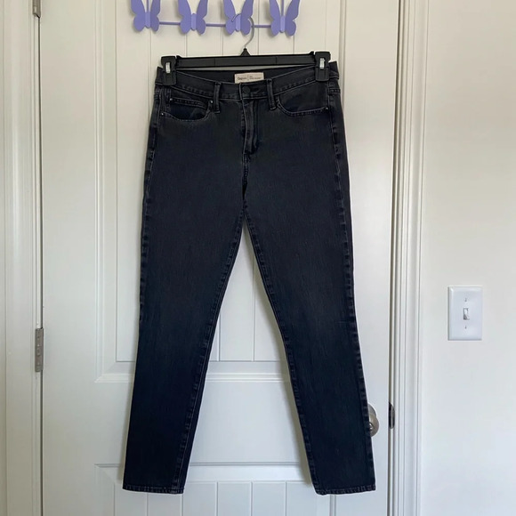 EUC | GAP women’s true skinny black denim jeans — size 28 - Picture 1 of 7